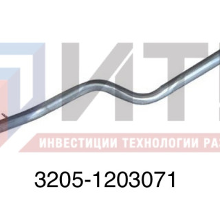 Труба выхлопная глушителя средняя  3205-1203071